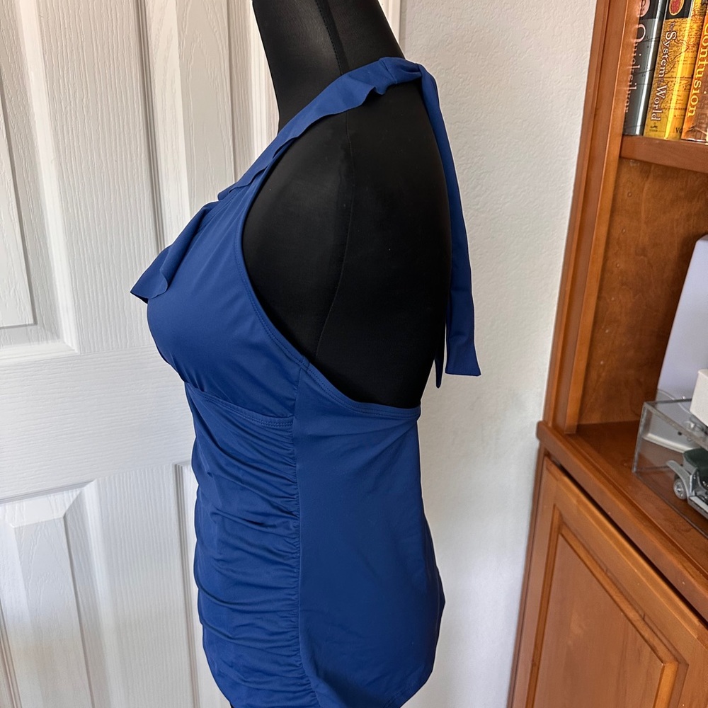 Ralph Lauren Sapphire Blue classic tankini - Picture 3 of 7